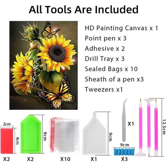 Diamond Painting Kits for Adults, 12x16 Inch DIY Paint by Numbers for Adults - Picture 4 of 7